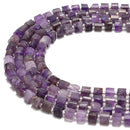 Amethyst Faceted Rondelle Wheel Discs Beads 6x7mm 6x8mm 15.5" Strand