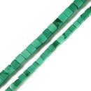 Dark Green Turquoise Smooth Cube Beads Size 6mm 8mm 15.5'' Strand