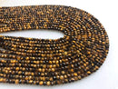 yellow Tiger's eye faceted rondelle beads