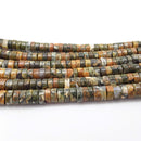 rainforest jasper rhyolite Heishi Rondelle Discs beads 