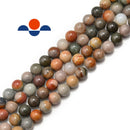 polychrome jasper smooth round beads