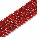 Carnelian Faceted Cube Beads Size 4mm 15.5'' Strand