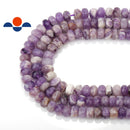 teeth amethyst faceted rondelle beads
