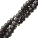 black magnesite turquoise smooth rondelle