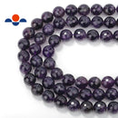 natural amethyst faceted round beads