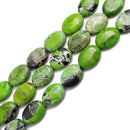 chrysoprase smooth oval beads