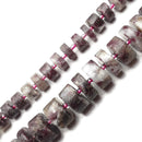 Madagascar Eudialyte Smooth Rondelle Wheel Discs Beads 6x9mm 8x12mm 15.5" Strand