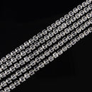Clear Quartz Faceted Rubik's Cube Beads Size 7-7.5mm 15.5'' Strand