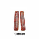 Red Lepidolite Teardrop/Rectangle/Eye/Leaf Shape Pendant Earrings Sold Per Pair