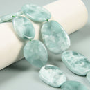 Iridescent Dark Green Moonstone Flat Slab Slice Size 25x35mm 35x40mm 15.5" Strd