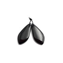 black onyx pendant earrings necktie shape