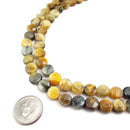 golden blue Tiger's eye faceted shape beads