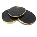 Agate Coaster Geode Round Slices Pink Green Yellow Blue Brown Gray Size 2.5"-3"