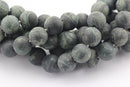 large hole kambaba jasper matte round beads