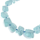 aqua ice blue quartz large rough nugget