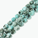 Natural Black Blue Amazonite Nugget Chunk Beads Size 12-14x16-18mm 15.5'' Strand
