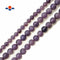Natural Purple Lepidolite Smooth Round Beads 6mm 8mm 10mm 15.5" Strand