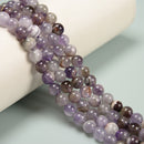 Teeth Chevron Amethyst Smooth Round Beads Size 6.5-6.8mm 8mm 15.5'' Strand