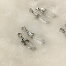clear crystal quartz with copper base and silver plating