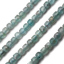 Natural Apatite Faceted Cube Dice Beads Size 4mm 15.5" Strand