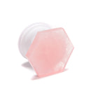 Rose Quartz Mobile Phone Grip Popsocket Hexagon Shape Size 2''