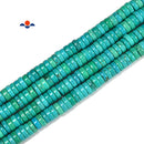 Green Turquoise Heishi Disc Beads Size 3x8mm 3x10mm 15.5'' Strand