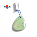 green hydrogrossular garnet pendant teardrop or irregular shape