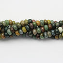 large hole indian agate smooth rondelle beads
