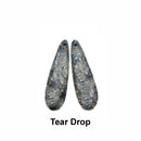 Dark Blue Sea Sediment Jasper Pyrite Inclusions Pendant Earrings Sold Per Pair