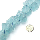 aqua ice blue quartz large rough nugget