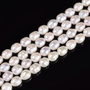 Natural Fresh Water Pearl Rice Shape Beads Size 7x9mm 9x11mm 15'' Strand