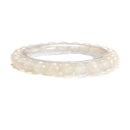 Clear Agate Faceted Round Elastic Bracelet Beads Size 8mm 7.5'' Length