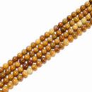 Natural Golden Jade Smooth Round Beads Size 6mm 8mm 10mm 15.5'' Strand