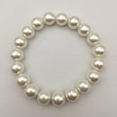 white coated shell pearl bracelet 