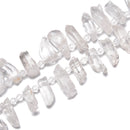 Clear Quartz Top Drill Points Beads Size 20mm-25mm 15.5'' Strand