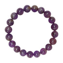 amethyst bracelet smooth round