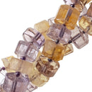 natural ametrine faceted rondelle wheel Discs beads