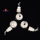 howlite guru beads three holes t beads