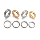 Four Sizes Hematite Band Ring Basic Ring Faceted Ring 4 Pcs Per Bag Sale by Bag