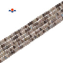 Natural Multi Gray Labradorite Faceted Rondelle Beads 3x4mm 15.5''Strand