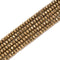 Titanium Hematite Pyrite Tone Faceted Rondelle Beads Size 2x3mm 3x4mm 15.5'' Str