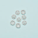 925 Sterling Silver Beads Cap Spacer Size 8mm, 10pcs Per Bag Sold By Bag
