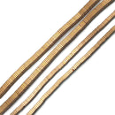 Copper Hematite Smooth Square Discs Beads Size 1x3mm 1x4mm 15.5"Strand