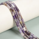 Natural Teeth Chevron Amethyst Cylinder Tube Beads Size 4x7mm 15.5" Strand