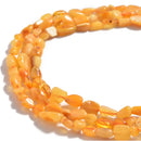 natural amber pebble nugget beads