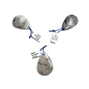 black tourmalinated quartz pendant teardrop or irregular shape
