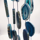 blue agate slice matte
