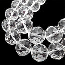 Clear Crystal Glass Faceted Balls Chandelier Sun Catcher Beads 24mm 30mm 8"