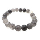 cloudy quartz bracelet smooth round