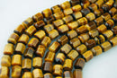 yellow Tiger's eye hexagon shape beads